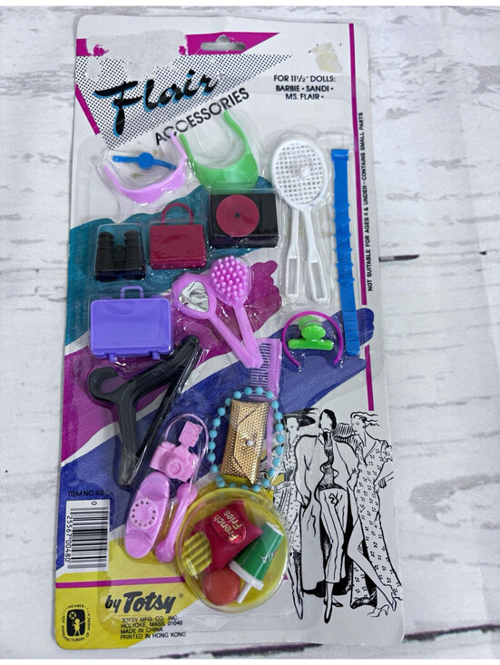 Other - VTG 80s Totsy Flair Accessories for 11.5” Dolls  Barbie Sandi Ms. Flair